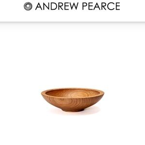 NWOT Artisan Cherry Wood Accent Bowl